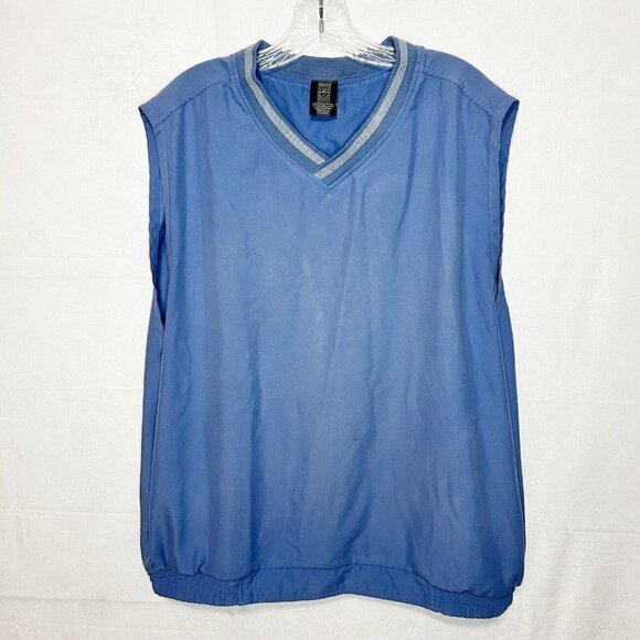 Nike Golf Mens Pullover Vest Blue Size XL Windbreaker - Picture 1 of 5